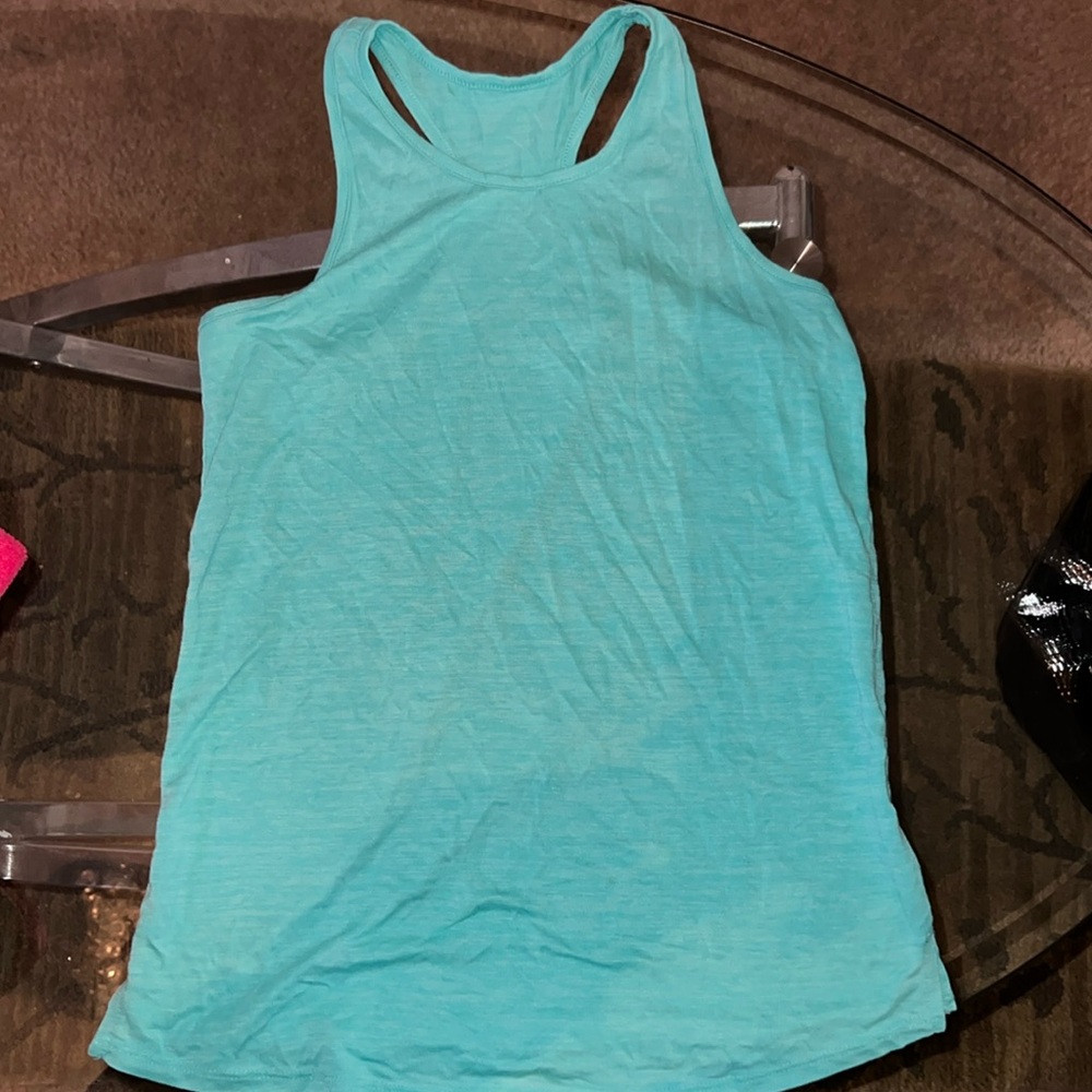 Old Navy Active Girls Tank Top Sleeveless Teal Green Athletic Pullover XL 14